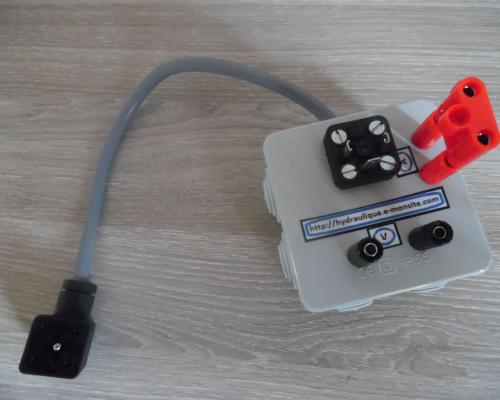 Boitier test bobine hydraulique DIN EN 175 301-803-A (HIRSCHMANN GDM-séries)