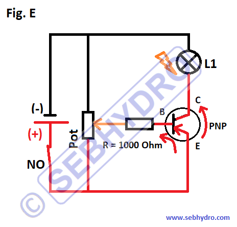 Connexion transistor pnp