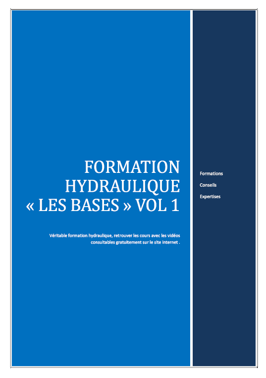 Formation hydraulique les bases livre ebook