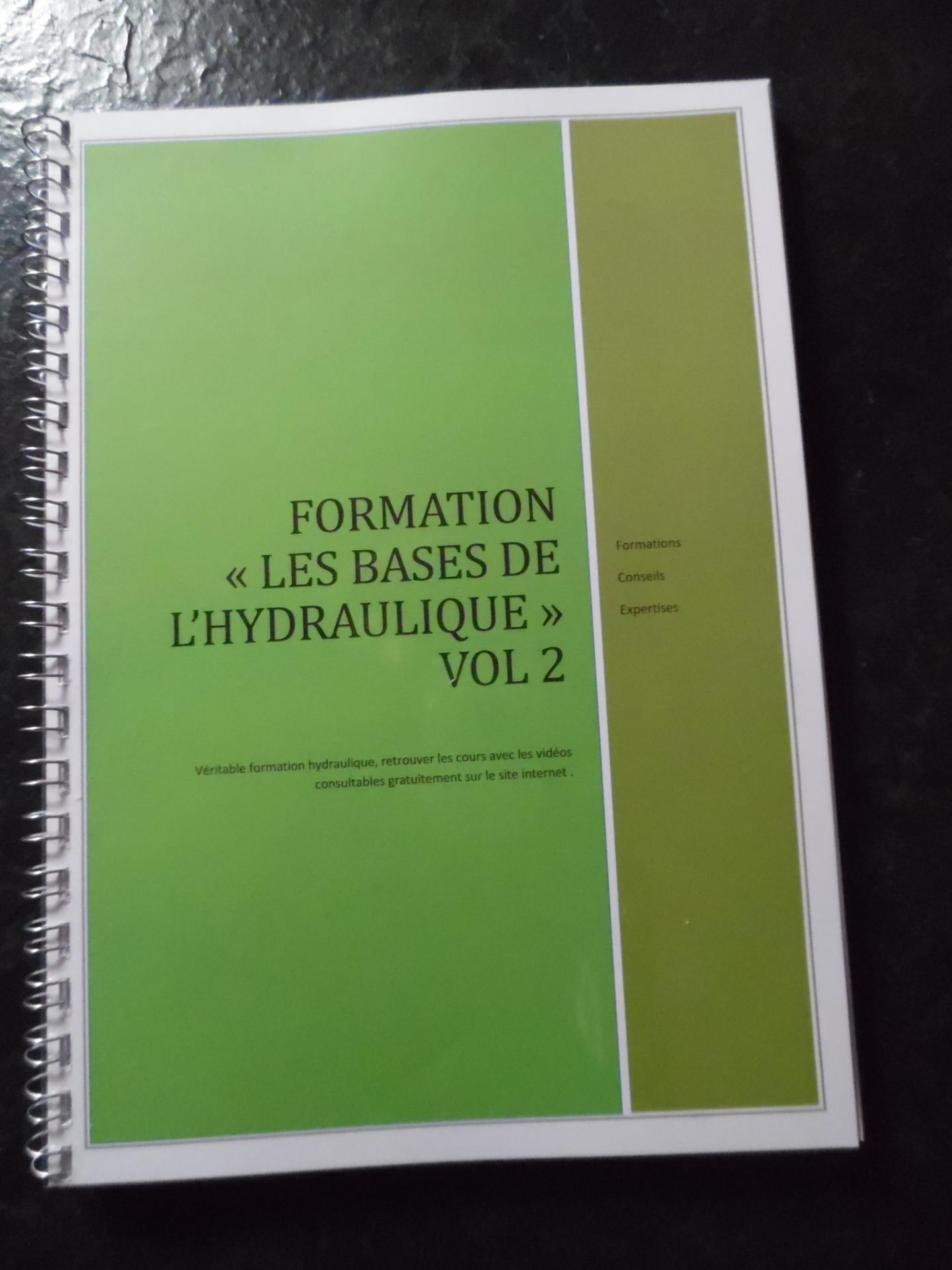 Formation : les bases de l' hydraulique vol 2 (livre + vidéos)