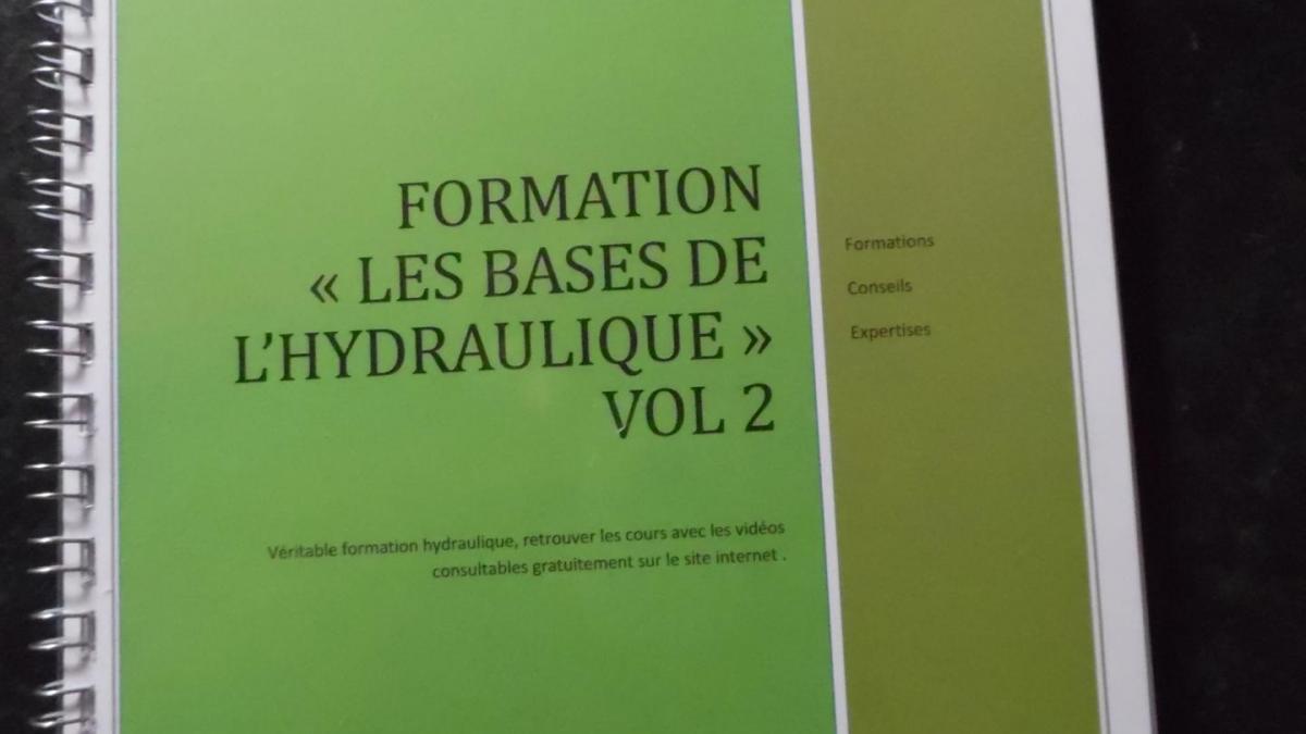 Formation : les bases de l' hydraulique vol 2 (livre + vidéos)