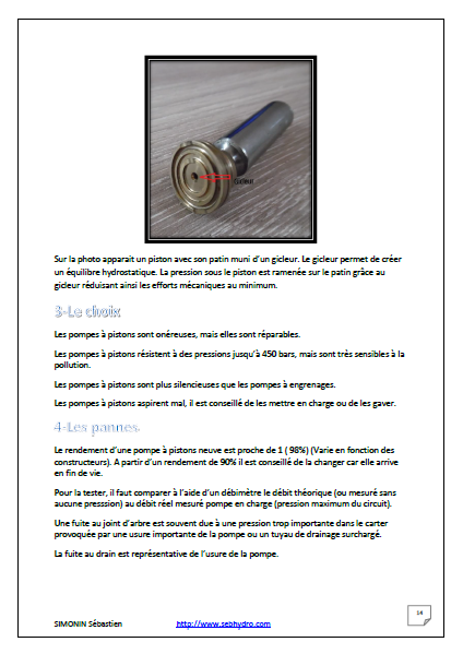 Formation les bases de l hydraulique vol 2 pompe a pistons