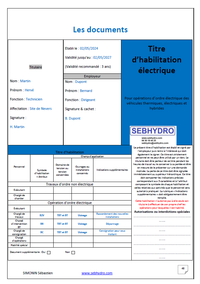 Habilitation électrique industrielle : les titres