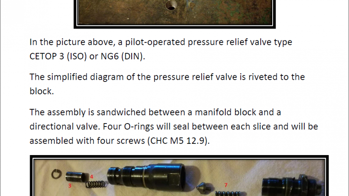 Hydraulic training the basics vol 1 pressure relief valve