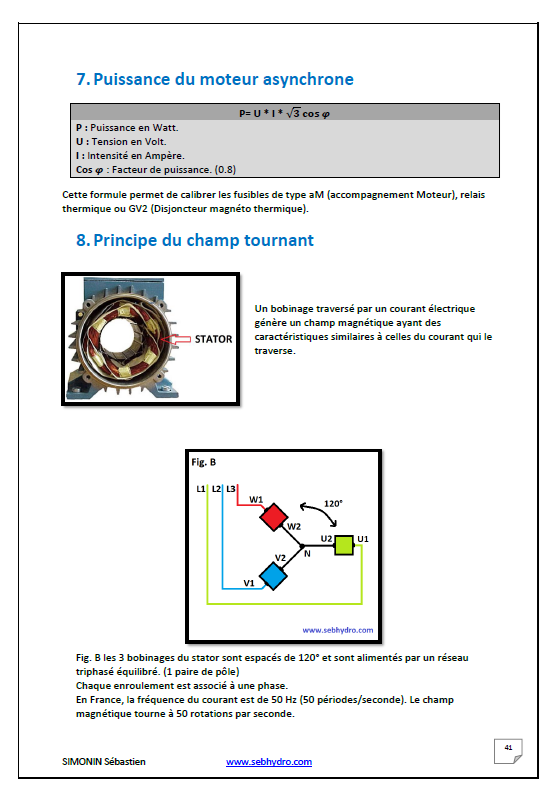Les systèmes électrique industriels : moteur asynchrone