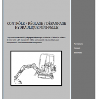 livre contrôle, réglage, dépannage minipelle