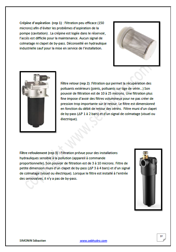 nomenclature distributeur hydraulique minipelle