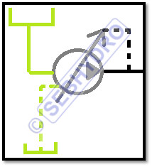 Symbole pompe à cylindrée variable