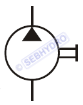 Symbole pompe cylindree fixe 1