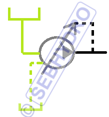 Symbolisation pompe cylindrée variable